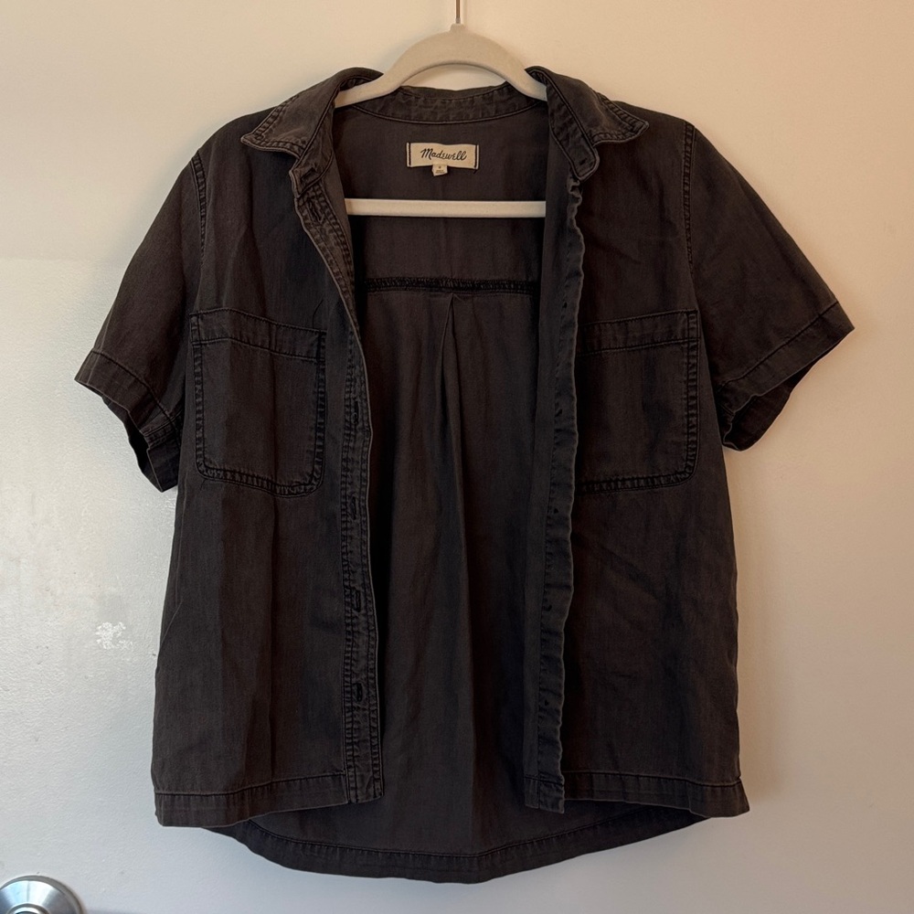 Madewell Charcoal Button-Up Shirt